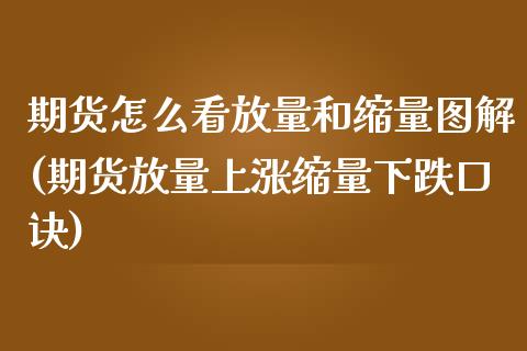 期货怎么看放量和缩量图解(期货放量上涨缩量下跌口诀)_https://www.zztgc.com_原油期货_第1张