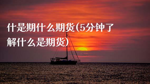 什是期什么期货(5分钟了解什么是期货)_https://www.zztgc.com_原油期货_第1张