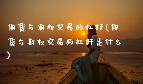 期货与期权交易的杠杆(期货与期权交易的杠杆是什么)_https://www.zztgc.com_期货行情_第1张