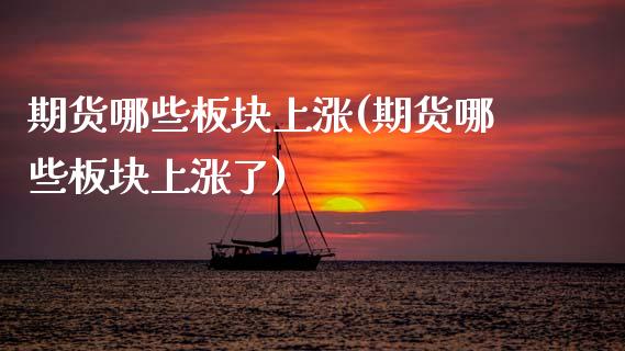 期货哪些板块上涨(期货哪些板块上涨了)_https://www.zztgc.com_黄金期货_第1张