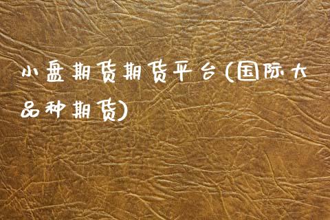 小盘期货期货平台(国际大品种期货)_https://www.zztgc.com_黄金期货_第1张