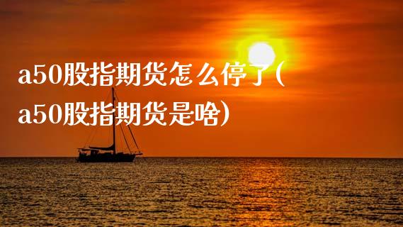 a50股指期货怎么停了(a50股指期货是啥)_https://www.zztgc.com_期货入门_第1张