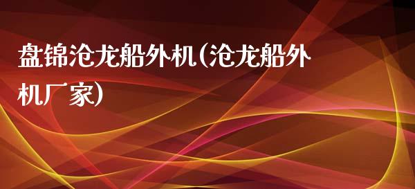 盘锦沧龙船外机(沧龙船外机厂家)_https://www.zztgc.com_黄金期货_第1张