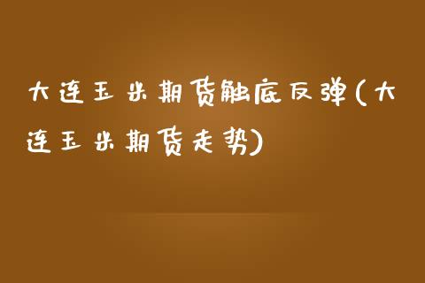 大连玉米期货触底反弹(大连玉米期货走势)_原油期货_第1张_珍投期货网 大连玉米期货触底反弹(大连玉米期货走势)_https://www.zztgc.com_原油期货_第1张