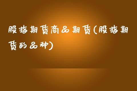 股指期货商品期货(股指期货的品种)_https://www.zztgc.com_期货行情_第1张
