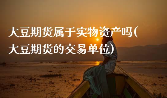 大豆期货属于实物资产吗(大豆期货的交易单位)_https://www.zztgc.com_原油期货_第1张