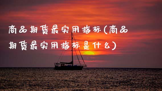 商品期货最实用指标(商品期货最实用指标是什么)_https://www.zztgc.com_期货行情_第1张