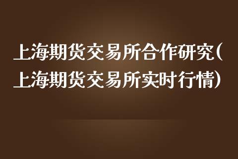上海期货交易所合作研究(上海期货交易所实时行情)_https://www.zztgc.com_期货入门_第1张