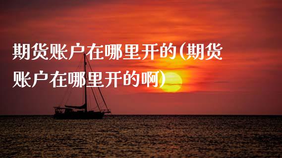 期货账户在哪里开的(期货账户在哪里开的啊)_https://www.zztgc.com_期货入门_第1张