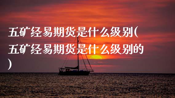 五矿经易期货是什么级别(五矿经易期货是什么级别的)_https://www.zztgc.com_期货行情_第1张