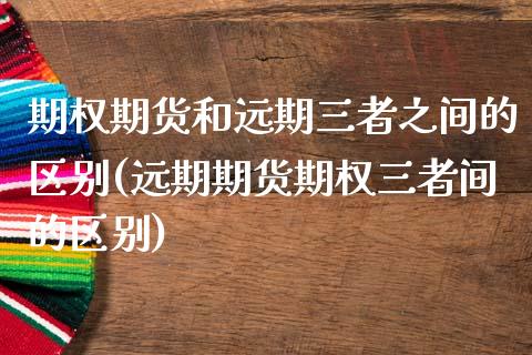 期权期货和远期三者之间的区别(远期期货期权三者间的区别)_https://www.zztgc.com_期货行情_第1张