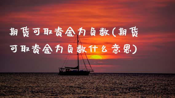期货可取资金为负数(期货可取资金为负数什么意思)_https://www.zztgc.com_黄金期货_第1张