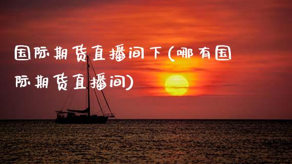 国际期货直播间下(哪有国际期货直播间)_https://www.zztgc.com_期货入门_第1张