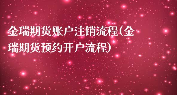 金瑞期货账户注销流程(金瑞期货预约开户流程)_https://www.zztgc.com_期货行情_第1张