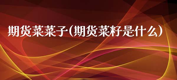 期货菜菜子(期货菜籽是什么)_https://www.zztgc.com_期货行情_第1张