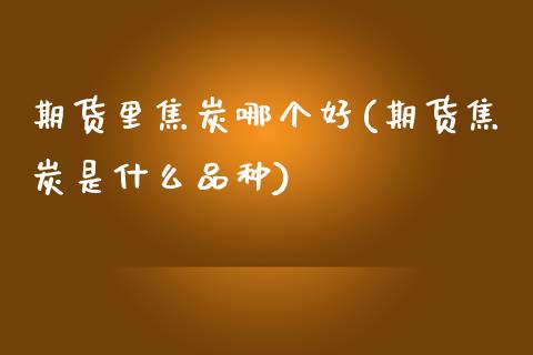 期货里焦炭哪个好(期货焦炭是什么品种)_https://www.zztgc.com_黄金期货_第1张