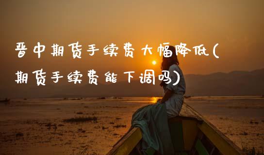 晋中期货手续费大幅降低(期货手续费能下调吗)_https://www.zztgc.com_期货行情_第1张