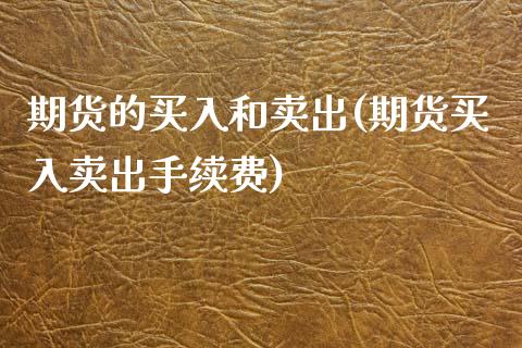 期货的买入和卖出(期货买入卖出手续费)_https://www.zztgc.com_期货入门_第1张