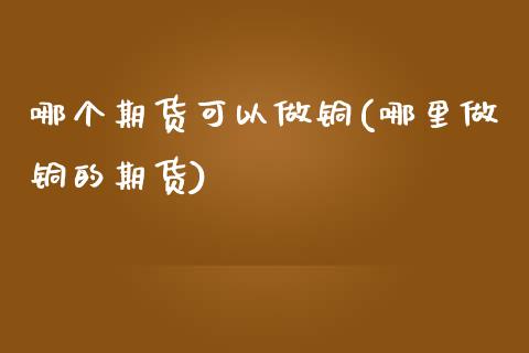 哪个期货可以做铜(哪里做铜的期货)_https://www.zztgc.com_期货入门_第1张