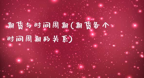 期货与时间周期(期货各个时间周期的关系)_https://www.zztgc.com_期货直播_第1张