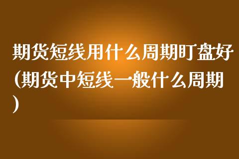 期货短线用什么周期盯盘好(期货中短线一般什么周期)_https://www.zztgc.com_期货行情_第1张