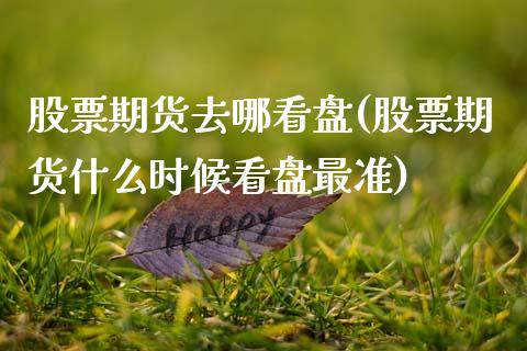 股票期货去哪看盘(股票期货什么时候看盘最准)_https://www.zztgc.com_黄金期货_第1张