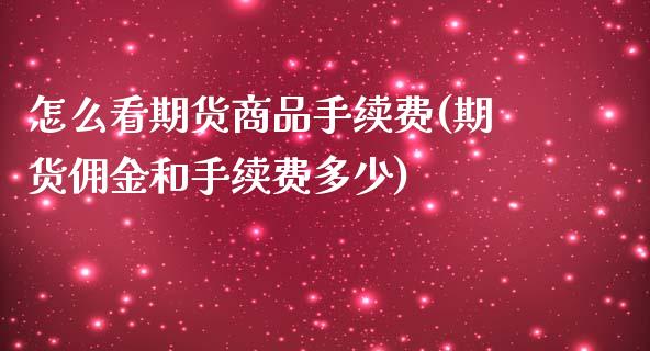 怎么看期货商品手续费(期货佣金和手续费多少)_https://www.zztgc.com_期货行情_第1张