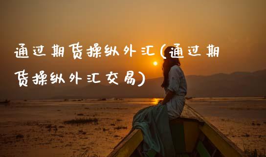 通过期货操纵外汇(通过期货操纵外汇交易)_https://www.zztgc.com_期货行情_第1张