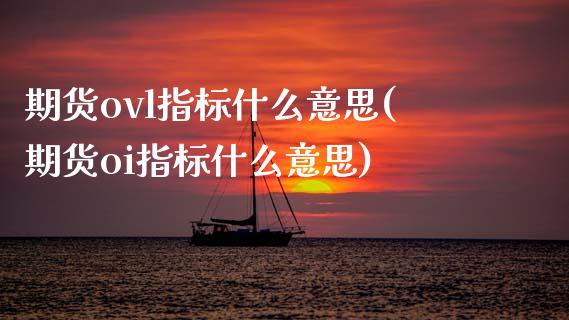 期货ovl指标什么意思(期货oi指标什么意思)_https://www.zztgc.com_期货直播_第1张