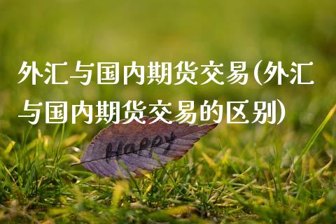 外汇与国内期货交易(外汇与国内期货交易的区别)_https://www.zztgc.com_黄金期货_第1张