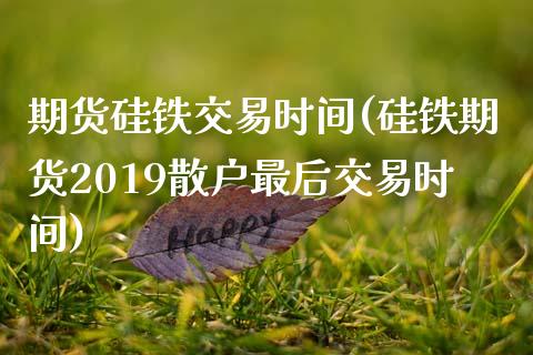 期货硅铁交易时间(硅铁期货2019散户最后交易时间)_https://www.zztgc.com_期货直播_第1张