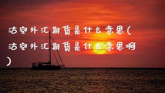沽空外汇期货是什么意思(沽空外汇期货是什么意思啊)_https://www.zztgc.com_黄金期货_第1张