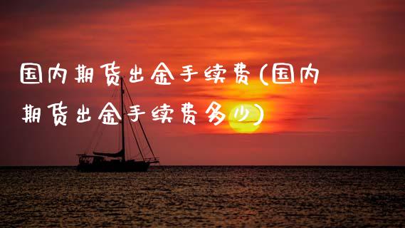 国内期货出金手续费(国内期货出金手续费多少)_https://www.zztgc.com_原油期货_第1张