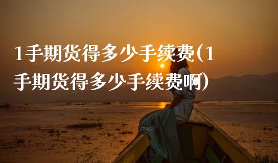 1手期货得多少手续费(1手期货得多少手续费啊)_https://www.zztgc.com_期货入门_第1张