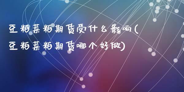 豆粕菜粕期货受什么影响(豆粕菜粕期货哪个好做)_https://www.zztgc.com_期货开户_第1张