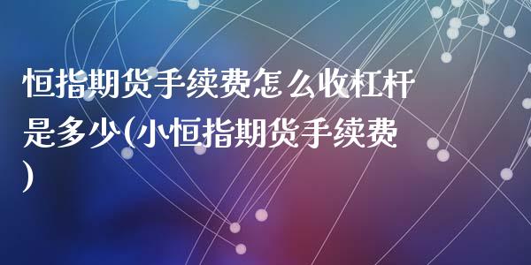恒指期货手续费怎么收杠杆是多少(小恒指期货手续费)_https://www.zztgc.com_期货入门_第1张