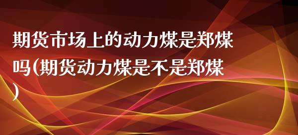 期货市场上的动力煤是郑煤吗(期货动力煤是不是郑煤)_https://www.zztgc.com_期货直播_第1张