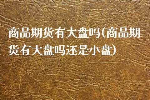 商品期货有大盘吗(商品期货有大盘吗还是小盘)_https://www.zztgc.com_黄金期货_第1张