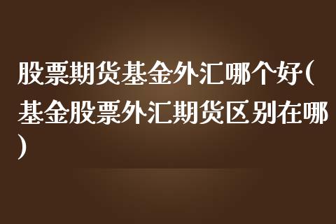 股票期货基金外汇哪个好(基金股票外汇期货区别在哪)_https://www.zztgc.com_期货行情_第1张