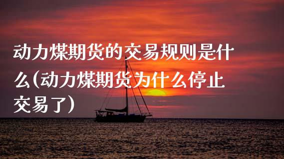 动力煤期货的交易规则是什么(动力煤期货为什么停止交易了)_https://www.zztgc.com_期货入门_第1张