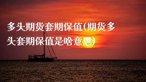 多头期货套期保值(期货多头套期保值是啥意思)_https://www.zztgc.com_期货直播_第1张