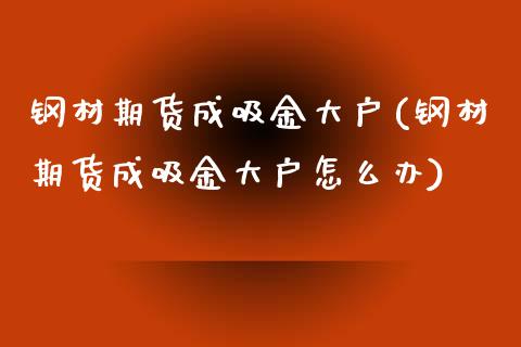 钢材期货成吸金大户(钢材期货成吸金大户怎么办)_https://www.zztgc.com_期货入门_第1张