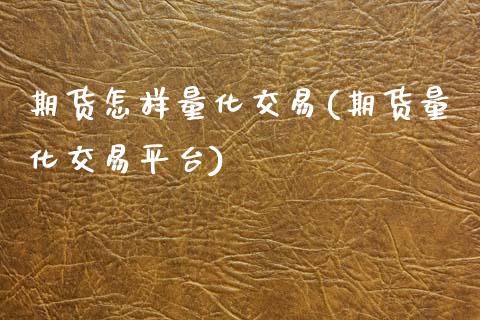 期货怎样量化交易(期货量化交易平台)_https://www.zztgc.com_期货开户_第1张