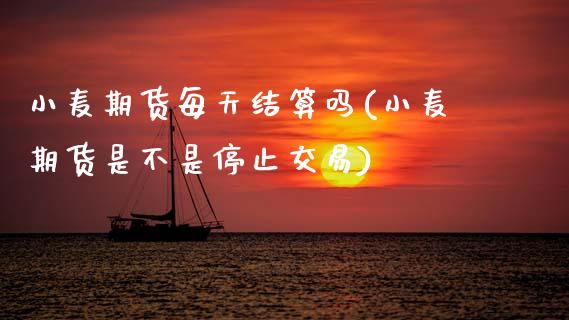 小麦期货每天结算吗(小麦期货是不是停止交易)_https://www.zztgc.com_期货行情_第1张