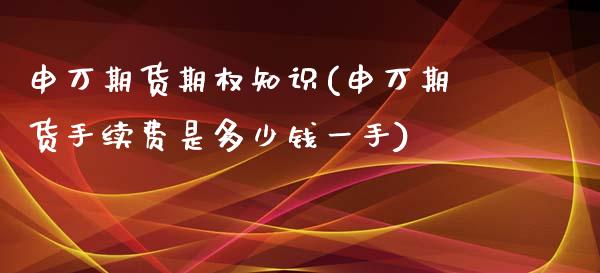 申万期货期权知识(申万期货手续费是多少钱一手)_https://www.zztgc.com_期货直播_第1张