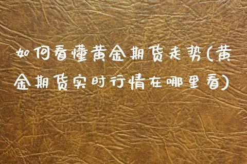 如何看懂黄金期货走势(黄金期货实时行情在哪里看)_https://www.zztgc.com_期货行情_第1张