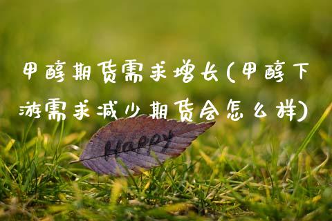 甲醇期货需求增长(甲醇下游需求减少期货会怎么样)_https://www.zztgc.com_期货直播_第1张