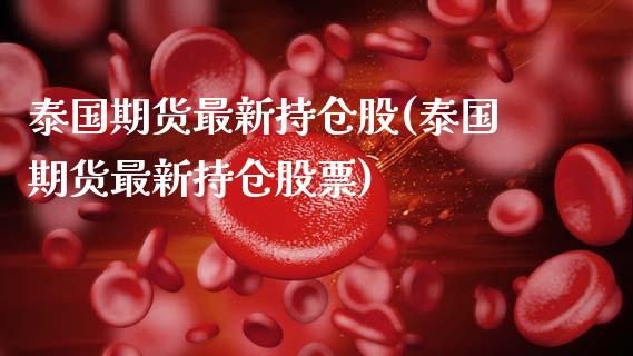 泰国期货最新持仓股(泰国期货最新持仓股票)_https://www.zztgc.com_期货入门_第1张