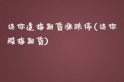 迷你道指期货涨跌停(迷你股指期货)_https://www.zztgc.com_期货行情_第1张