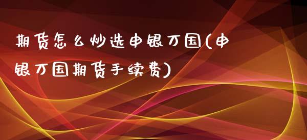 期货怎么炒选申银万国(申银万国期货手续费)_https://www.zztgc.com_期货行情_第1张